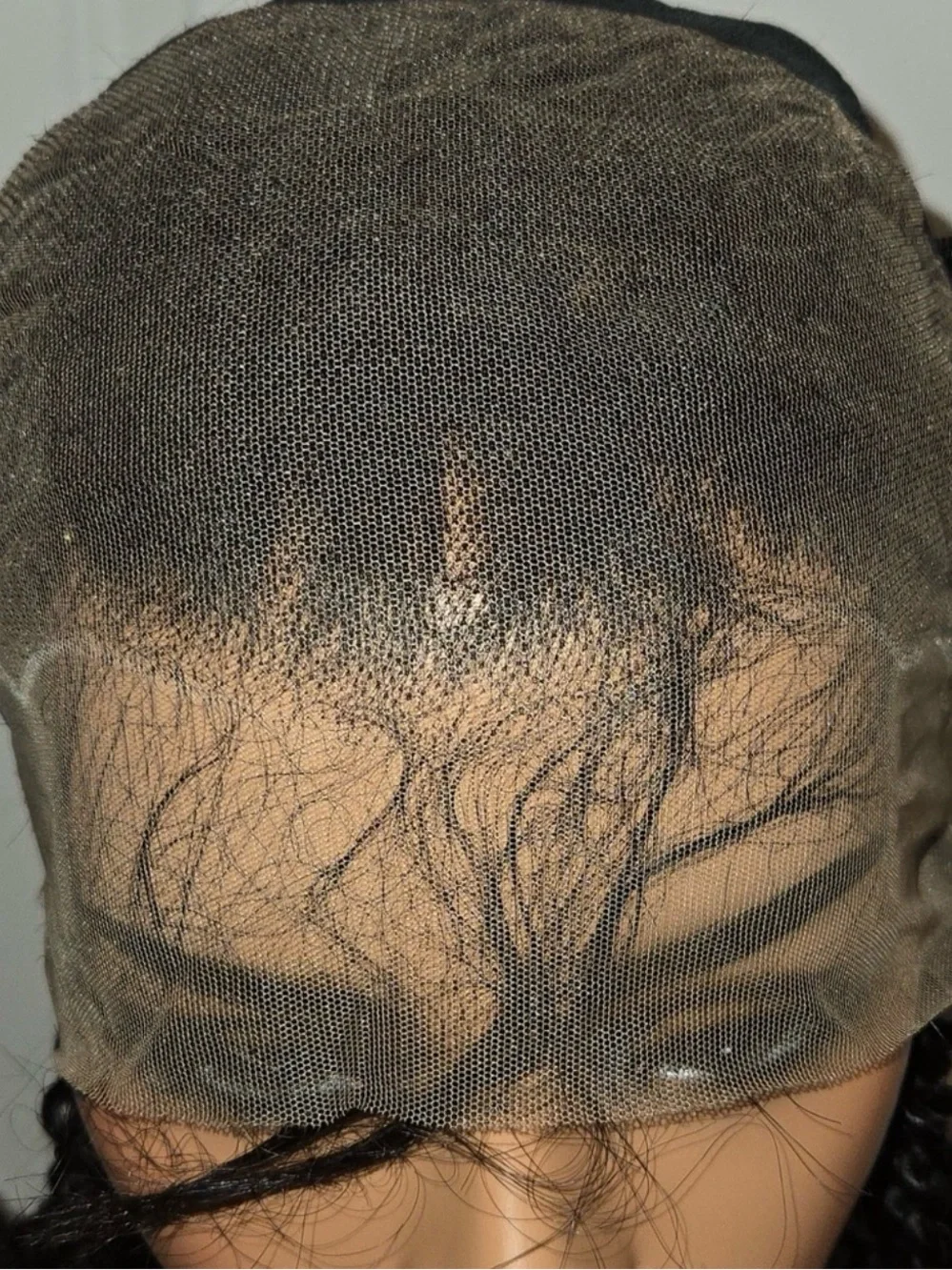 Raw Burmese Curly Full Lace Front Wig - Black - Unbranded